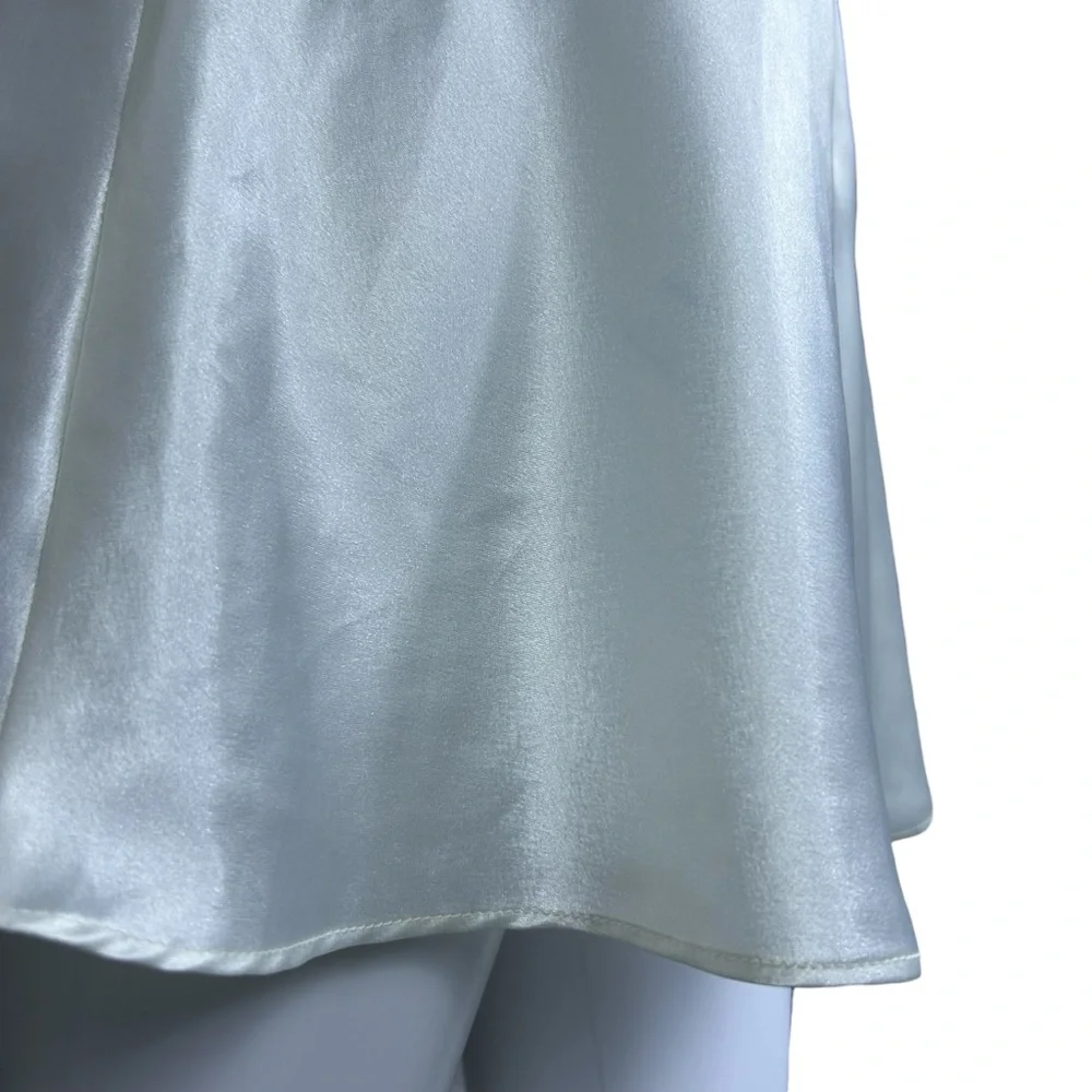 VTG Victorias Secret Satin Lace Chemise Slip Dress Size S Bias Cut Y2K Lingerie